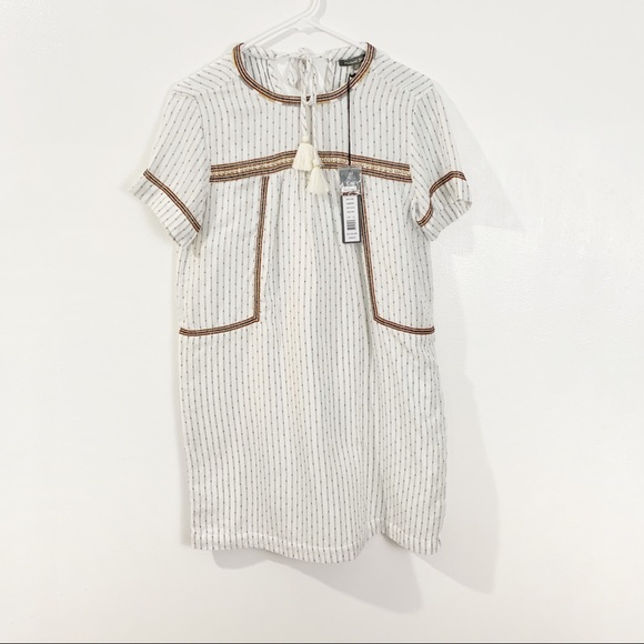 Michael Stars Dobey Stripe Peasant dress - Picture 2 of 7